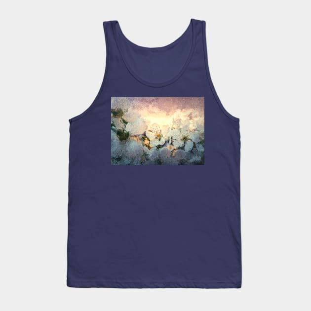 Blooming cherry tree painting Tank Top by psychoshadow